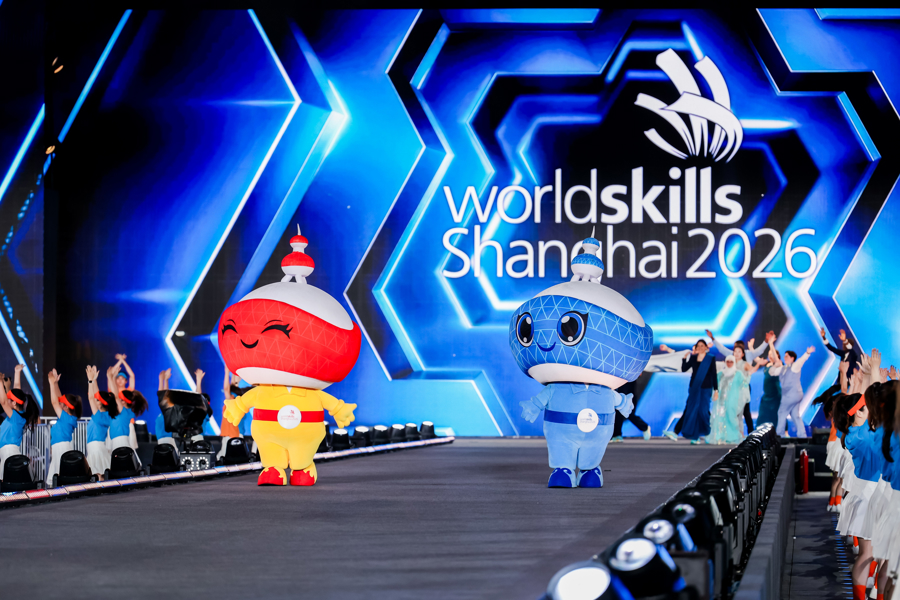 Ouverture de la 48ᵉ édition du concours mondial WorldSkills à Shanghai