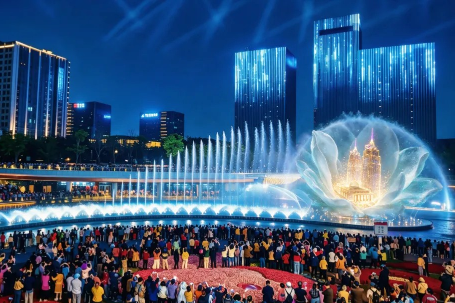 Ouverture progressive de plusieurs sites annexes du troisième Festival international des Lumières de Shanghai