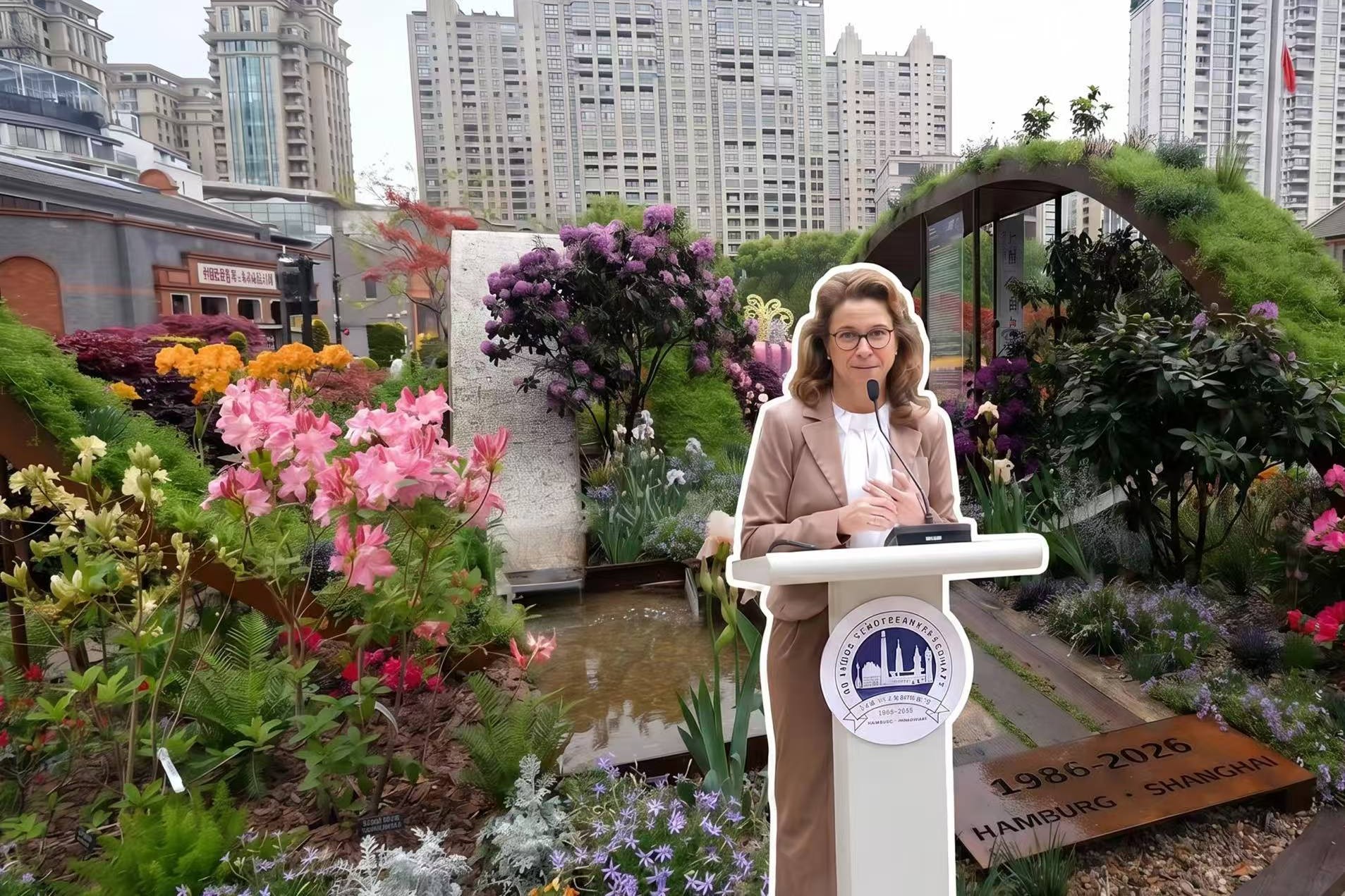 Un nouveau jardin inauguré pour célébrer l'amitié Shanghai-Hambourg