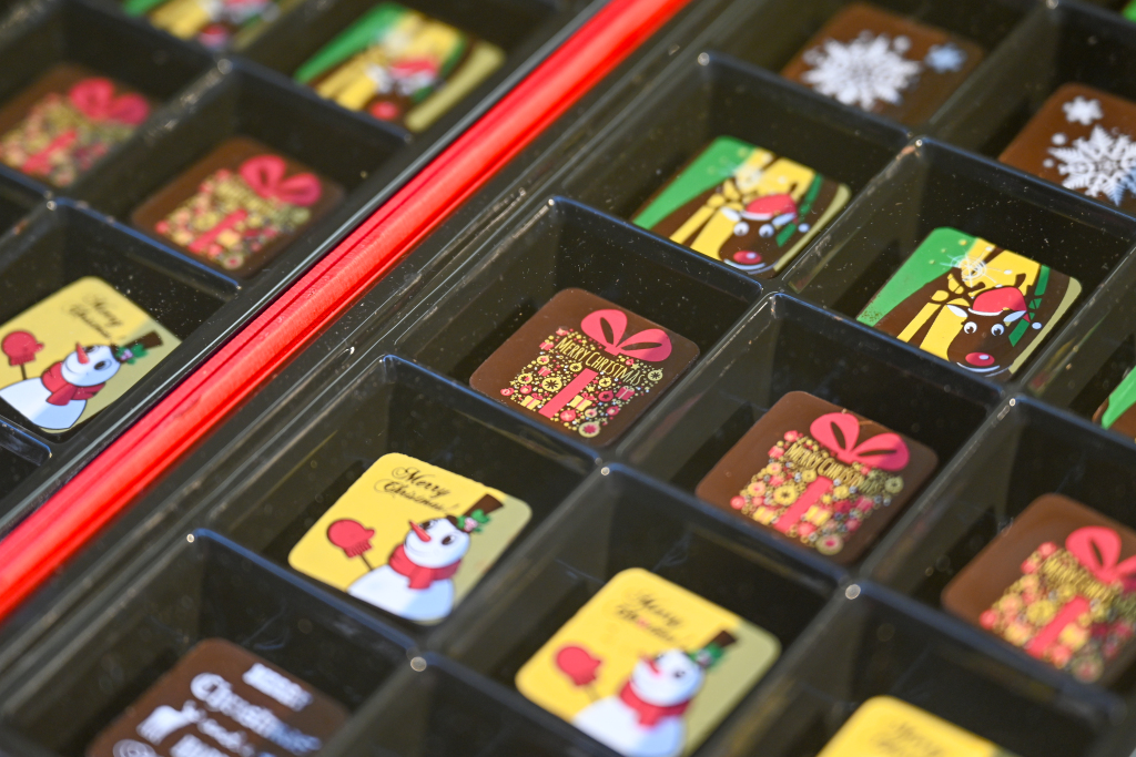 Un marché du chocolat se tient à New Bund, Shanghai