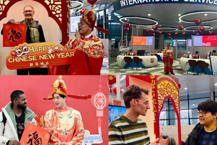 Les aéroports de Shanghai créent une première expérience du Nouvel An chinois au style shanghaïen pour les touristes entrants